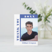 FOTO Moderne Eenvoudig Afstuderen Dank u dat u aan Aankondigingskaart (Staand voorkant)