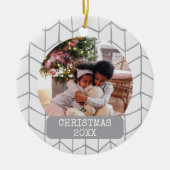 Foto Moderne Feestdagen Kerst Keramisch Ornament (Voorkant)