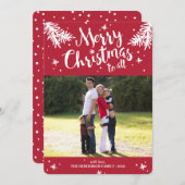 Foto Moderne filialen Feestdagenkaart (Voorkant / Achterkant)