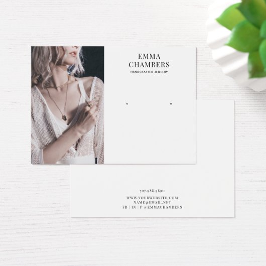 Foto moderne juwelry Designer Visitekaartje (Bureau)