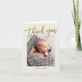 Foto Moderne kalligrafie, dank u Bedankkaart