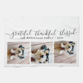 Foto Moderne Kalligrafie dankbaar gezegend Theedoek (Horizontaal)