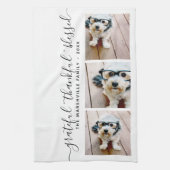 Foto Moderne Kalligrafie dankbaar gezegend Theedoek (Verticaal)