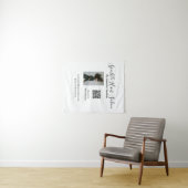 Foto moderne kapsalon kleine bedrijven QR-code Wandkleed (In Situ (horizontaal))
