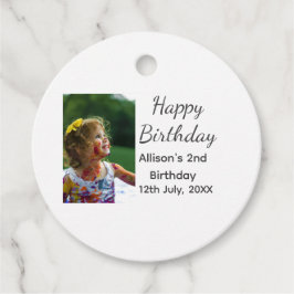 Foto moderne klassieker toevoegen naam datum geluk bedankjes labels