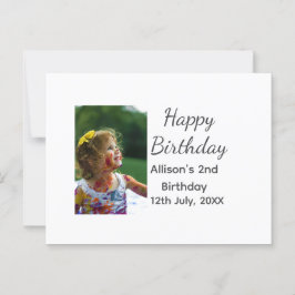 Foto moderne klassieker toevoegen naam datum geluk briefkaart