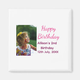 Foto moderne klassieker toevoegen naam datum geluk magneet