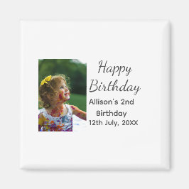 Foto moderne klassieker toevoegen naam datum geluk magneet