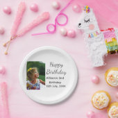 Foto moderne klassieker toevoegen naam datum geluk papieren bordje (Feest)