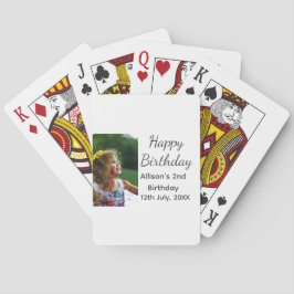 Foto moderne klassieker toevoegen naam datum geluk pokerkaarten