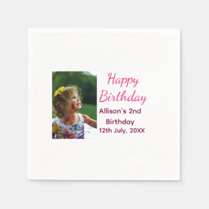 Foto moderne klassieker toevoegen naam datum geluk servet