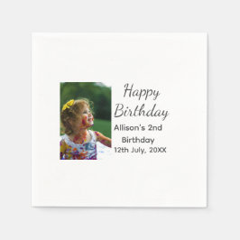 Foto moderne klassieker toevoegen naam datum geluk servet