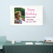 Foto moderne klassieker toevoegen naam datum geluk spandoek (Beurs)