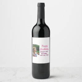 Foto moderne klassieker toevoegen naam datum geluk wijn etiket