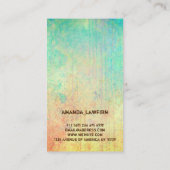 Foto moderne kleurrijke waterverf achtergrond visitekaartje (Achterkant)
