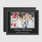 Foto Moderne minimalistische vrolijke kerstgroet (Voorkant / Achterkant)