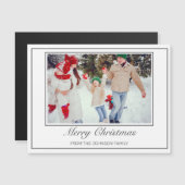 Foto Moderne minimalistische vrolijke kerstgroet (Voorkant / Achterkant)