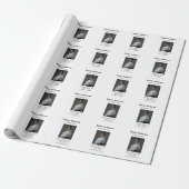 Foto moderne professie social media adres simpl cadeaupapier (Uitgerold)