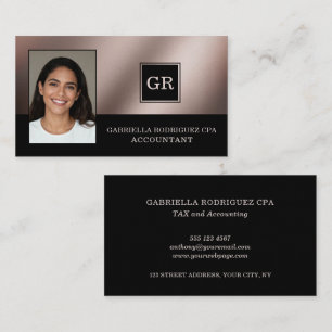 Foto Moderne Professionele CPA Accountant Visitekaartje