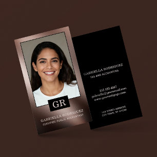 Foto Moderne Professionele CPA-accountant Visitekaartje