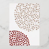 Foto Moderne Roos Gold Foil Save the Date Folie Uitnodiging (Achterkant)