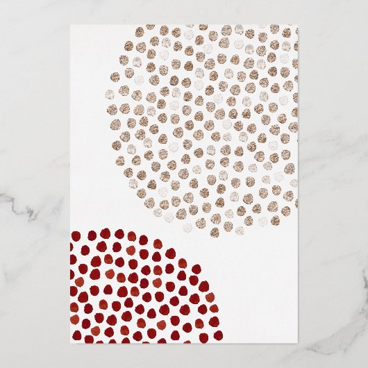 Foto Moderne Roos Gold Foil Save the Date Folie Uitnodiging (Achterkant)