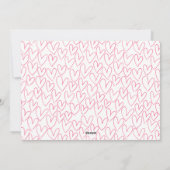 Foto Moderne Script Roze Valentijnsdag Feestdagenkaart (Achterkant)