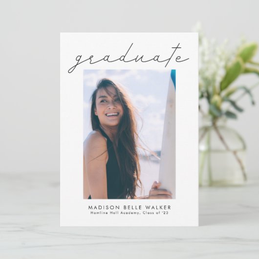 Foto moderne scriptgradatie kaart (Staand voorkant)