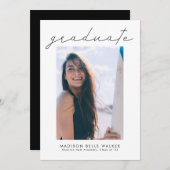 Foto moderne scriptgradatie kaart (Voorkant / Achterkant)