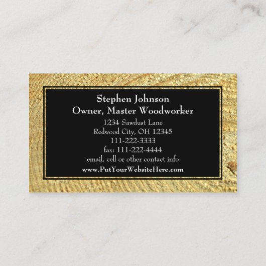  foto Moderne timmerwerk constructie Visitekaartje (Achterkant)