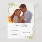 Foto Moderne Typografie Persoonlijke Save the Date Aankondigingskaart (Voorkant)