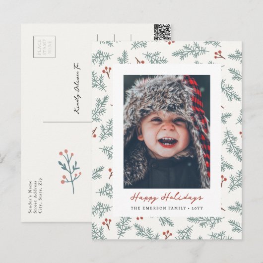 Foto Moderne vakantie Briefkaart (Voorkant / Achterkant)