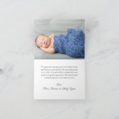 Foto Moderne Waterverf Floral Baby shower Bedankt  (Binnen)