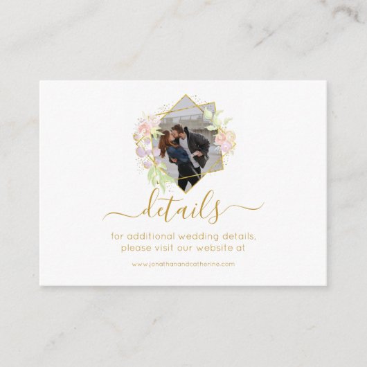 Foto Moderne Waterverf Informatiekaartje (Voorkant)