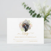 Foto Moderne Waterverf RSVP Kaartje (Staand voorkant)