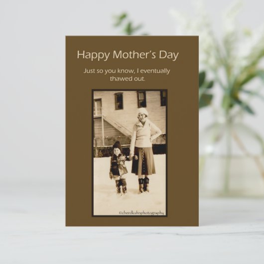  foto Moederdag Kaart (Staand voorkant)