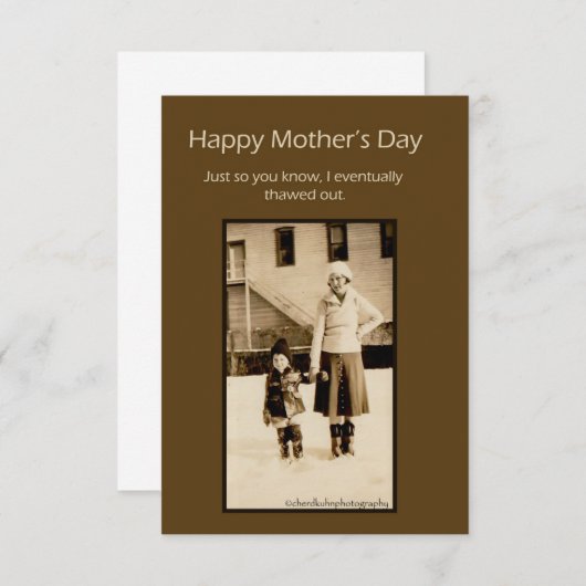  foto Moederdag Kaart (Voorkant / Achterkant)