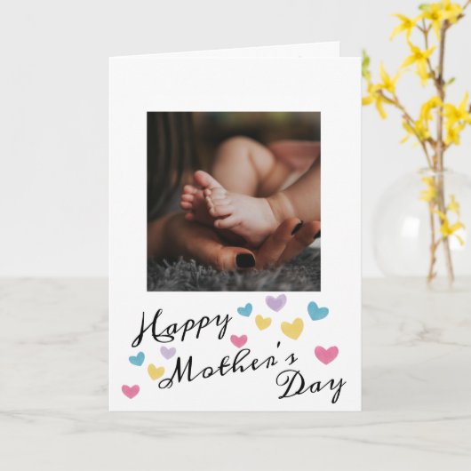 Foto Moederdag Kaart (Gele Bloem)