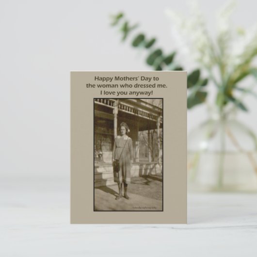  foto Moederdag Kaart (Staand voorkant)