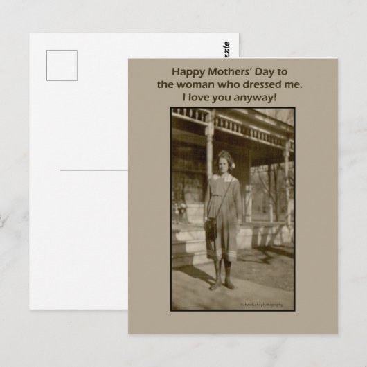  foto Moederdag Kaart (Voorkant / Achterkant)