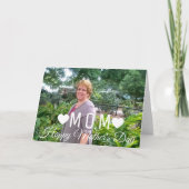 Foto Moederdag Script & Hearts Kaart (Voorkant)