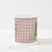  foto-Mok aardbeien met betonplaat Matglas Koffiemok (Center)