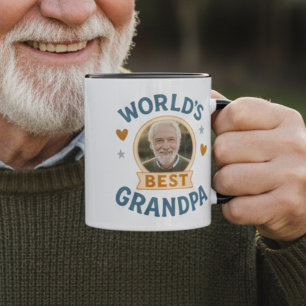 Foto mok met tekst Werelds Beste Opa – Cadeau voor