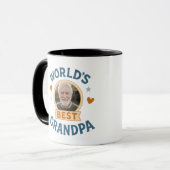 Foto mok met tekst Werelds Beste Opa – Cadeau voor (Voorkant links)