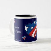 Foto Mok Sjabloon - Patriot Heart (Voorkant links)