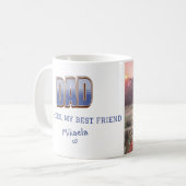 Foto mok voor papa held beste vriend (Voorkant links)