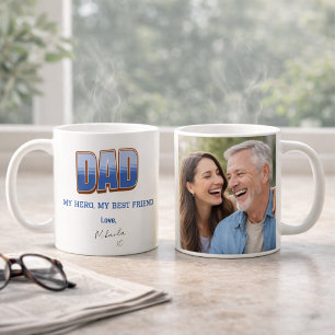 Foto mok voor papa held beste vriend