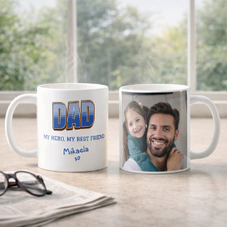 Foto mok voor papa held beste vriend