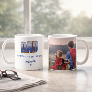 Foto mok voor papa held beste vriend