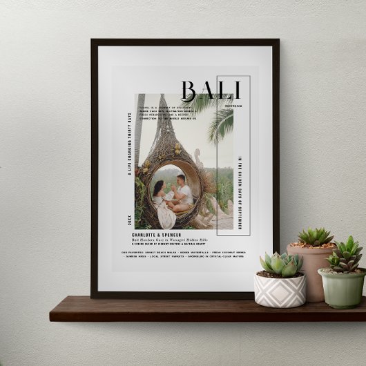 Foto-momentopname | Modern reis-souvenir Poster